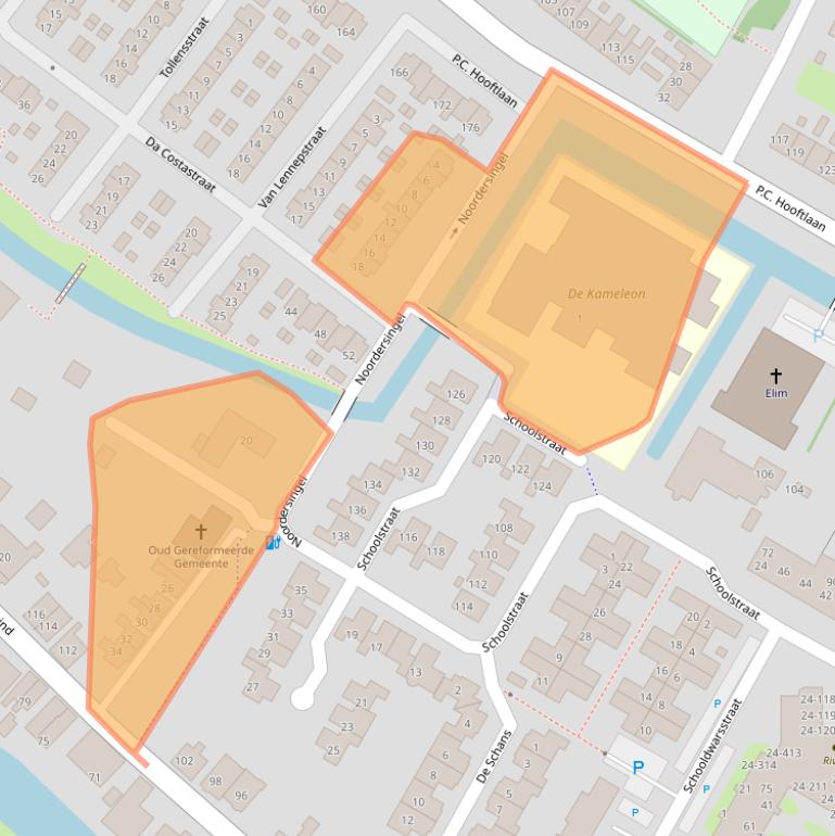 Kaart van postcodegebied 3351ED.