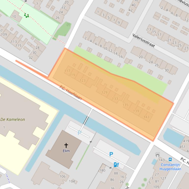 Kaart van postcodegebied 3351EM.