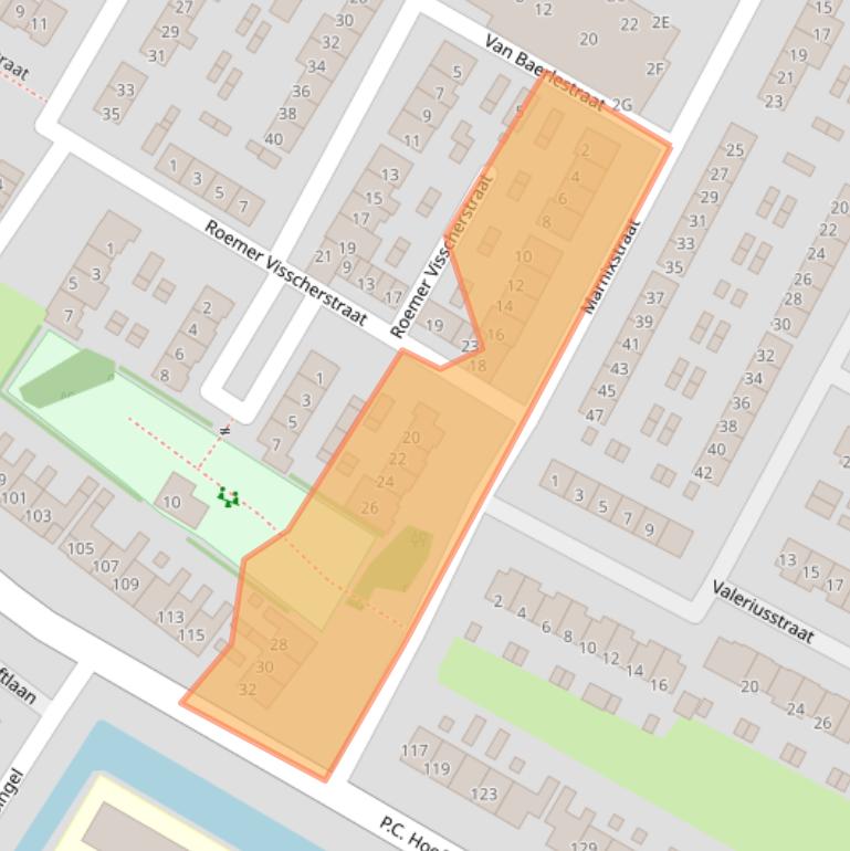 Kaart van postcodegebied 3351GN.