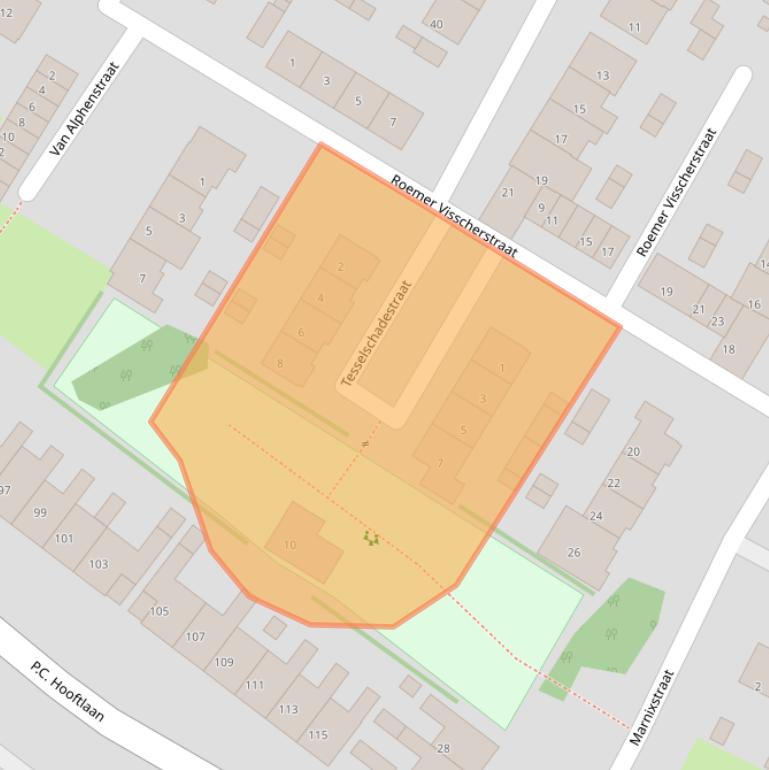 Kaart van postcodegebied 3351GT.