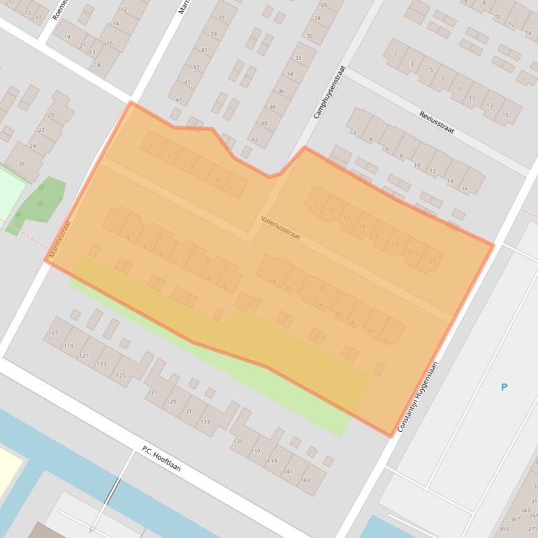 Kaart van postcodegebied 3351GX.