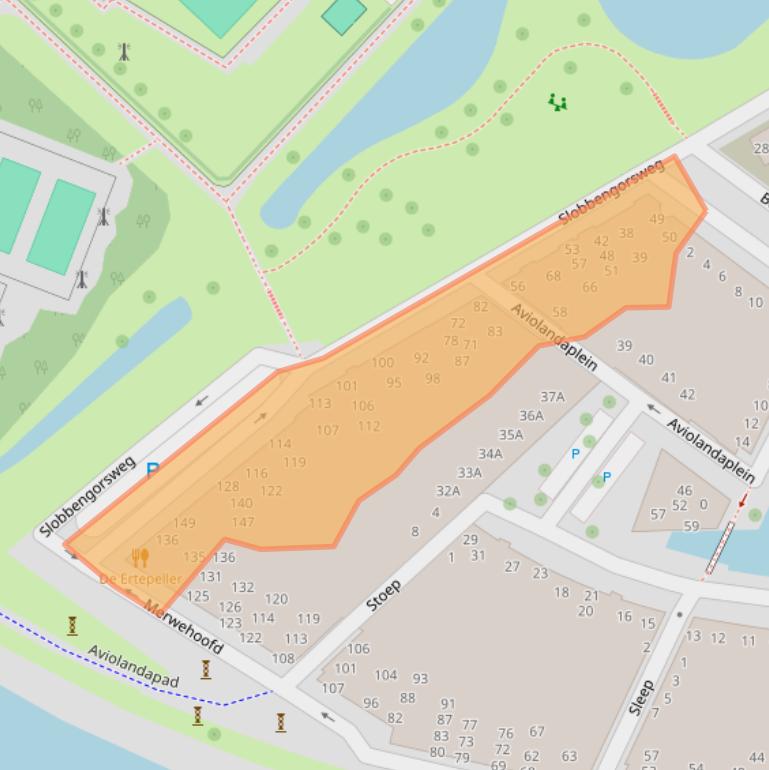 Kaart van postcodegebied 3351LH.