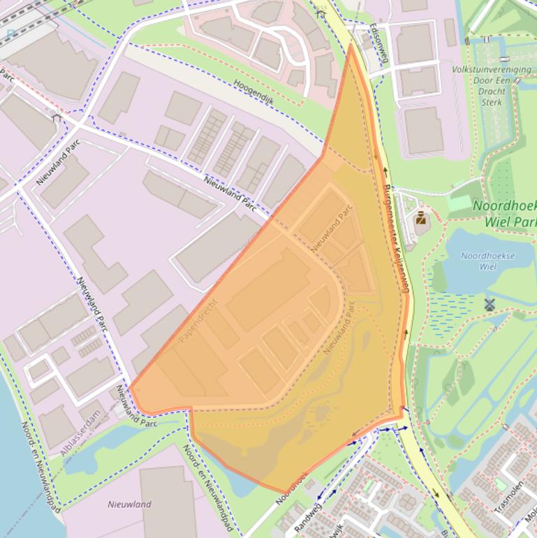 Kaart van postcodegebied 3351LJ.