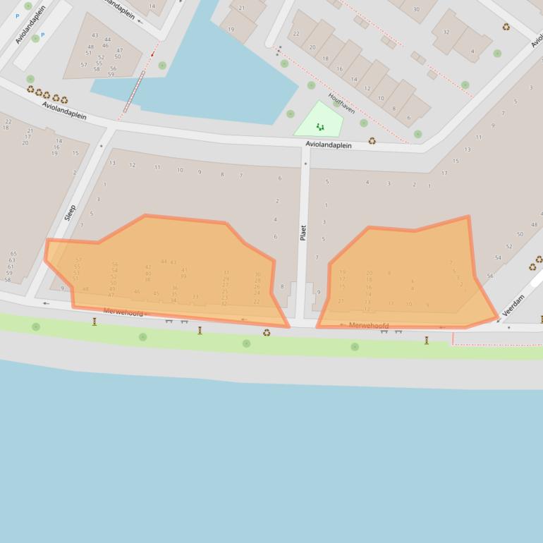 Kaart van postcodegebied 3351NA.