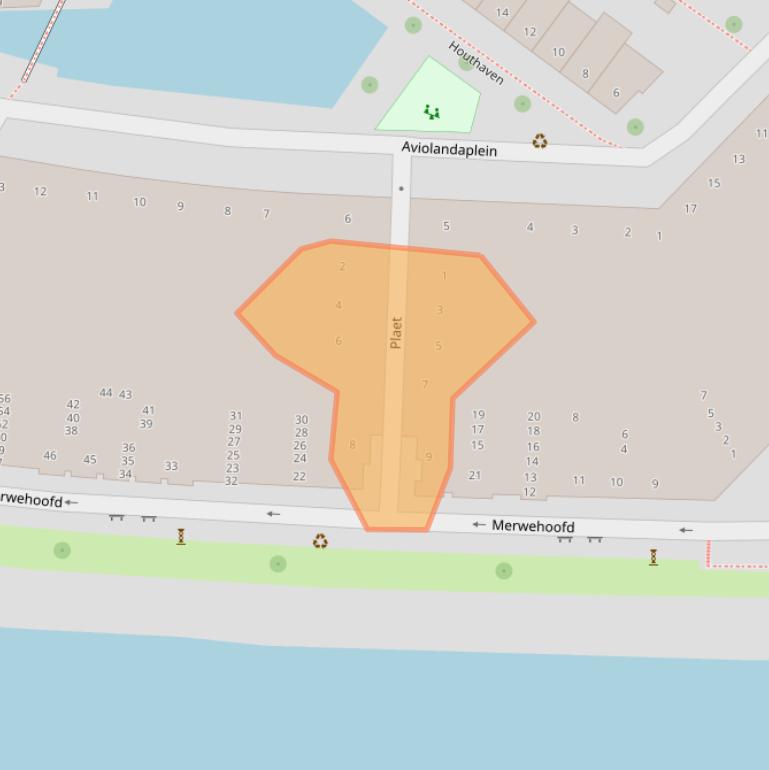 Kaart van postcodegebied 3351NE.