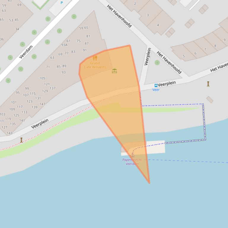 Kaart van postcodegebied 3351RW.