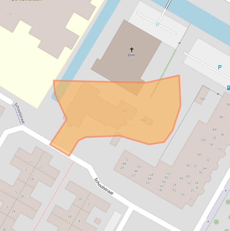 Kaart van postcodegebied 3351RX.