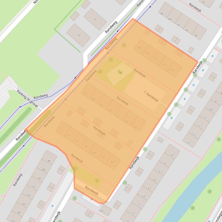 Kaart van postcodegebied 3351SJ.
