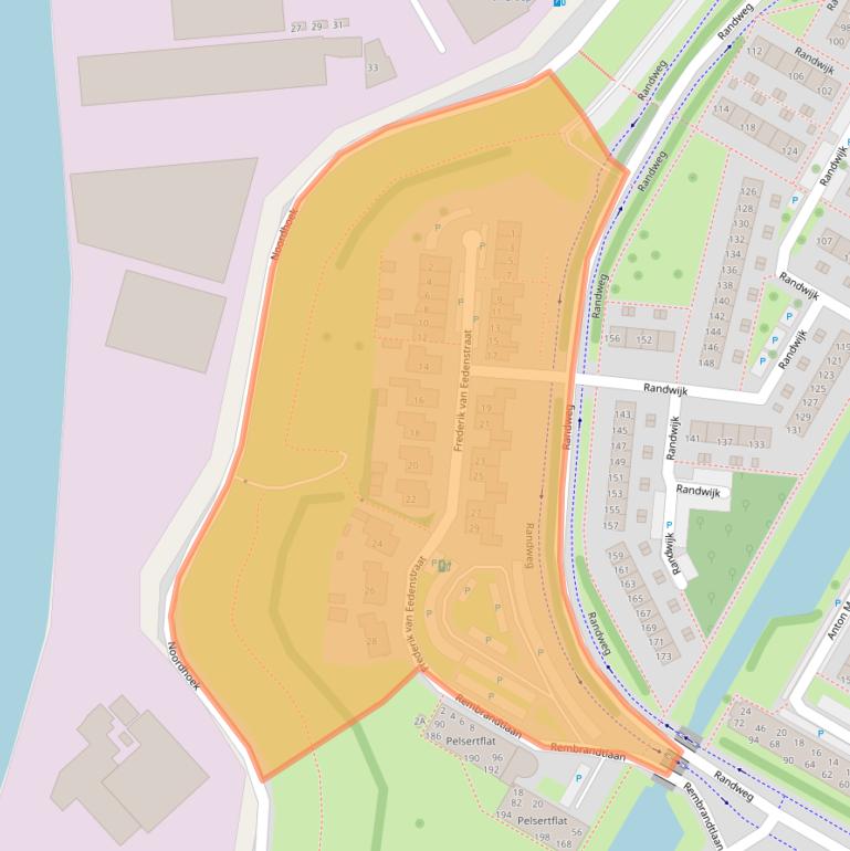 Kaart van postcodegebied 3351SM.