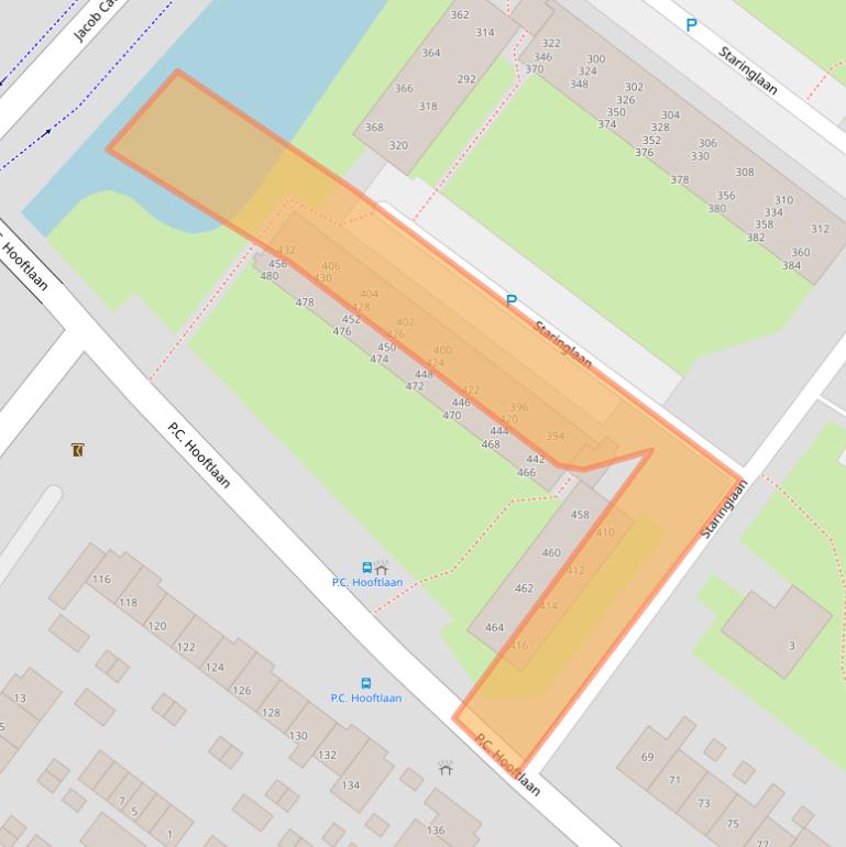 Kaart van postcodegebied 3351TL.