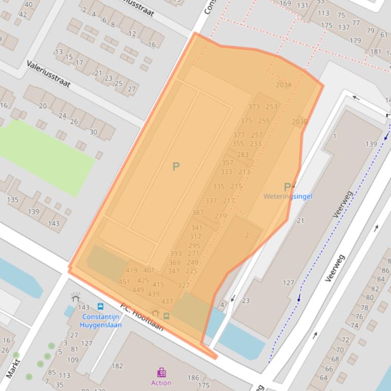 Kaart van postcodegebied 3351XB.