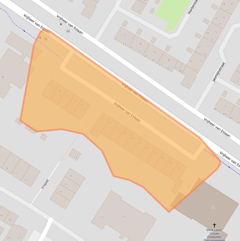 Kaart van postcodegebied 3353TN.