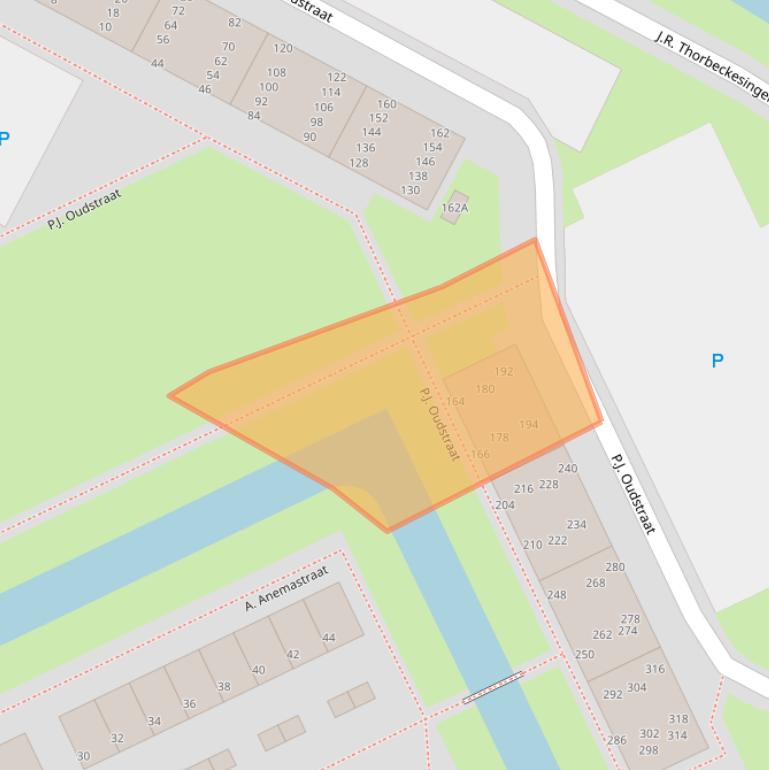 Kaart van postcodegebied 3354VE.