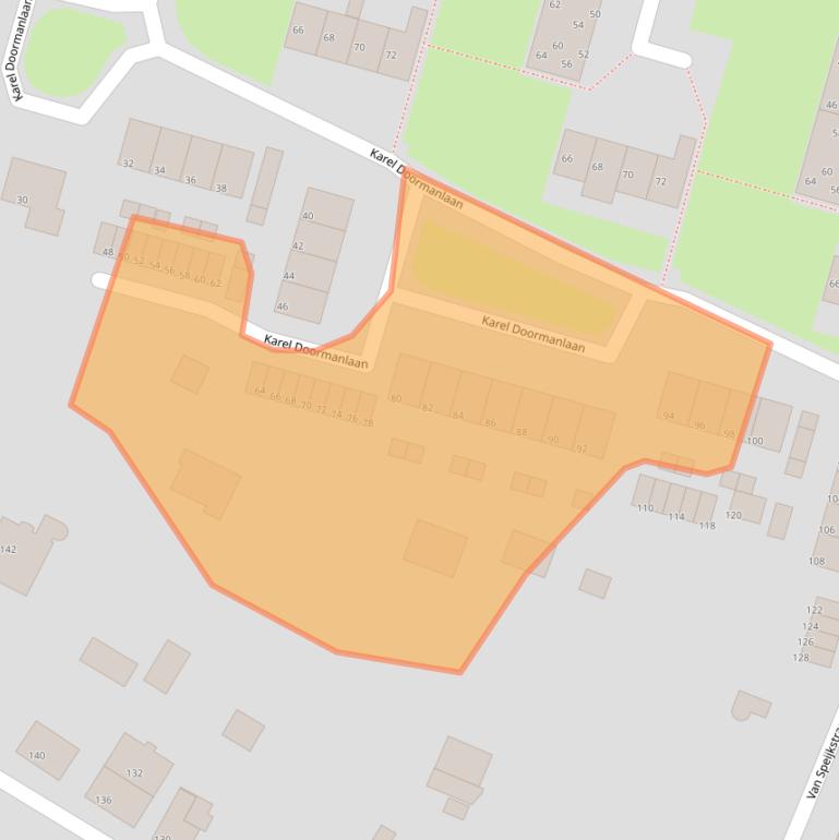 Kaart van postcodegebied 3354XH.