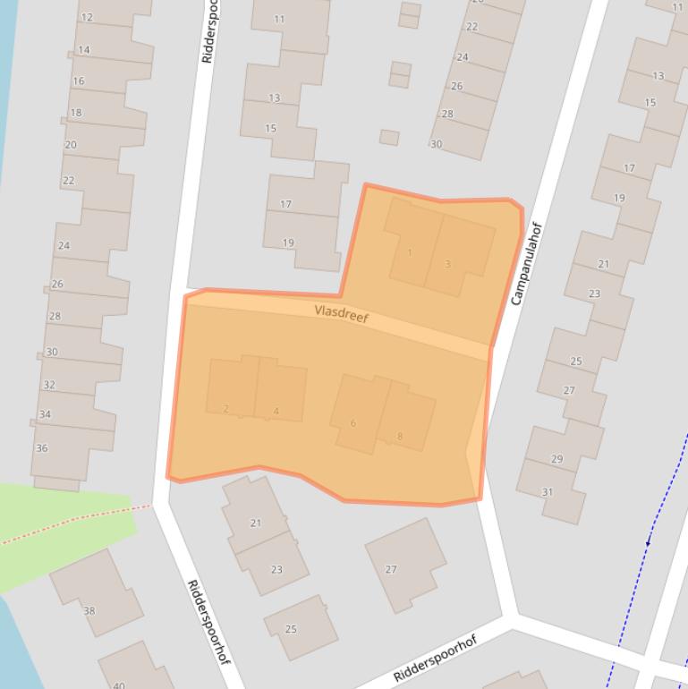 Kaart van postcodegebied 3355BK.