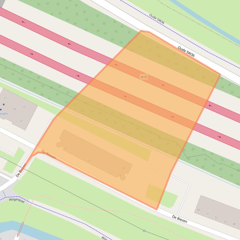 Kaart van postcodegebied 3355ER.
