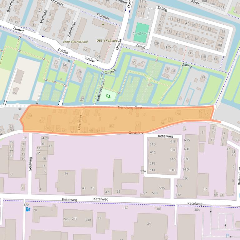 Kaart van postcodegebied 3356AC.
