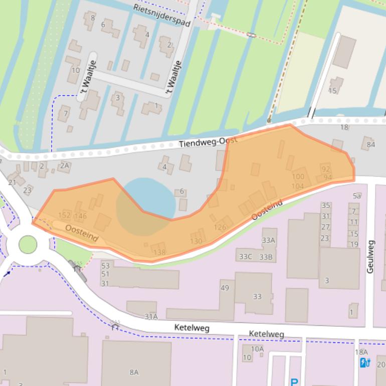 Kaart van postcodegebied 3356AD.