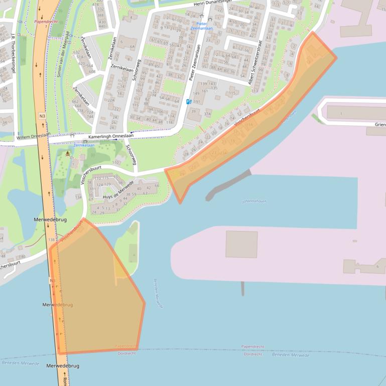 Kaart van postcodegebied 3356AE.