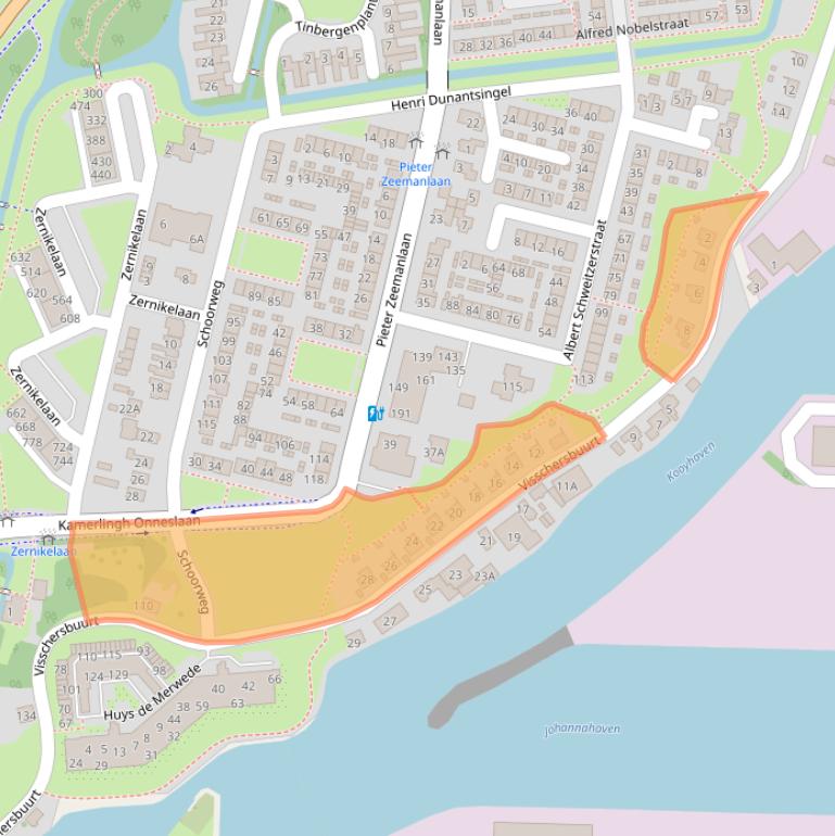 Kaart van postcodegebied 3356AH.