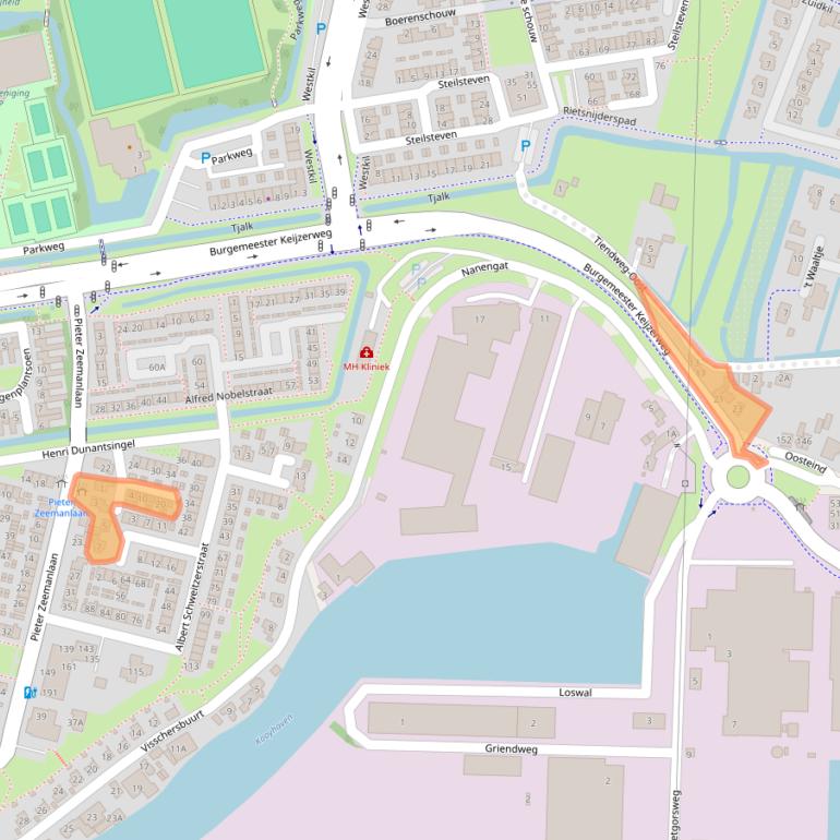 Kaart van postcodegebied 3356BK.