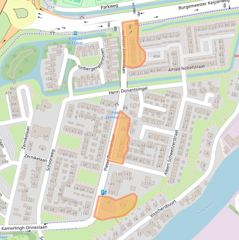 Kaart van postcodegebied 3356BR.