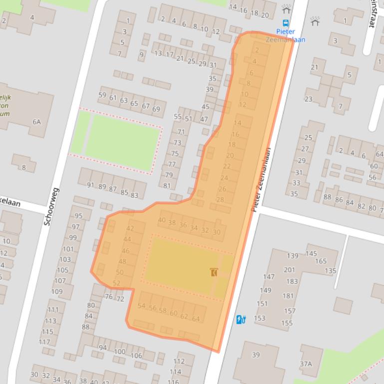 Kaart van postcodegebied 3356BS.