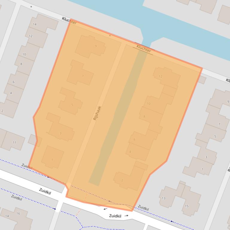 Kaart van postcodegebied 3356CT.