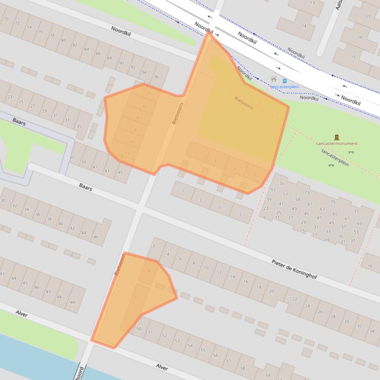 Kaart van postcodegebied 3356EG.