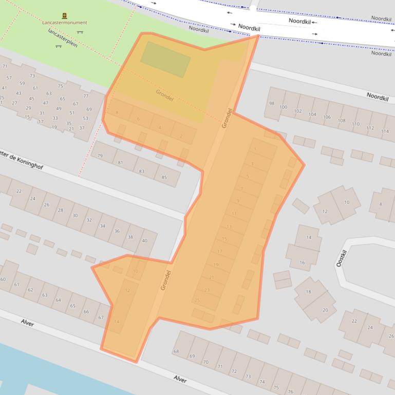 Kaart van postcodegebied 3356EK.