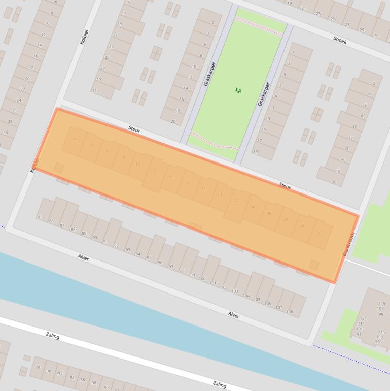 Kaart van postcodegebied 3356ET.