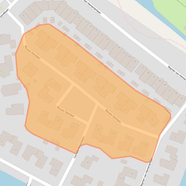 Kaart van postcodegebied 3356GD.