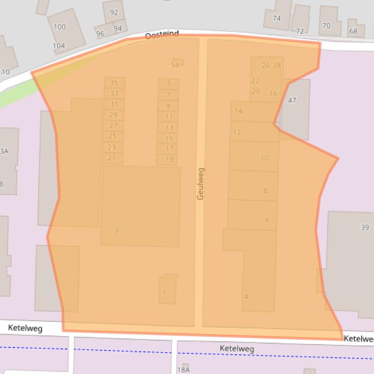 Kaart van postcodegebied 3356LB.