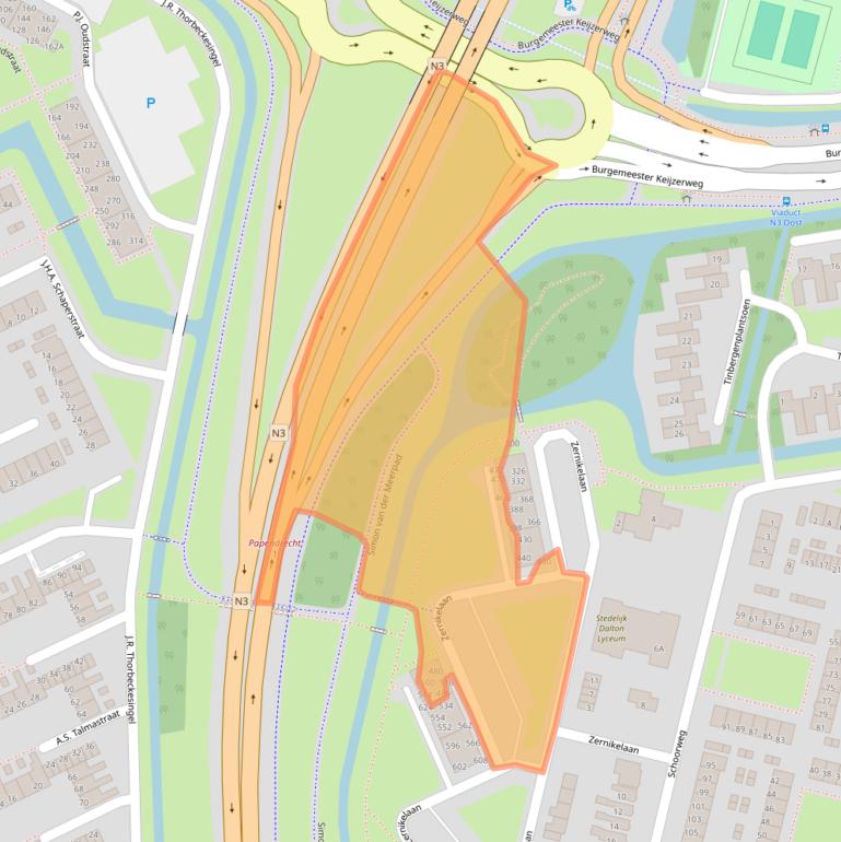 Kaart van postcodegebied 3356XN.