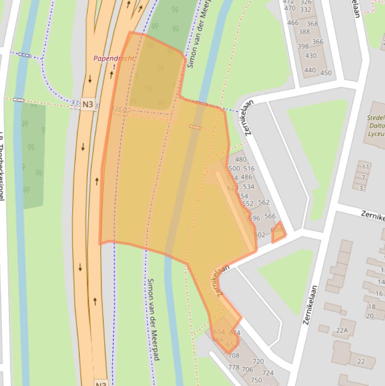 Kaart van postcodegebied 3356XS.