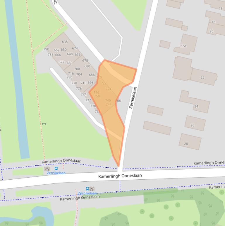 Kaart van postcodegebied 3356XV.