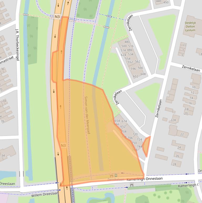 Kaart van postcodegebied 3356XW.