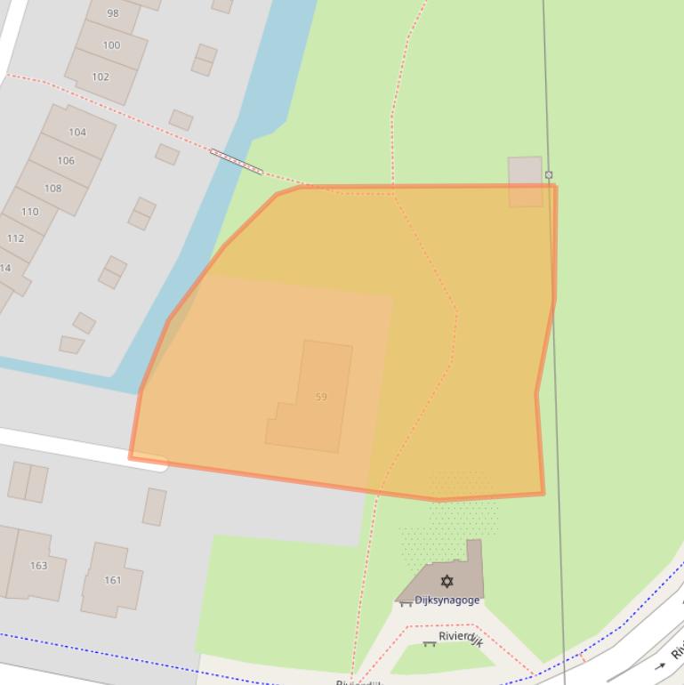 Kaart van postcodegebied 3361AE.