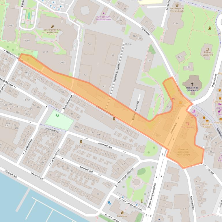 Kaart van postcodegebied 3361BP.