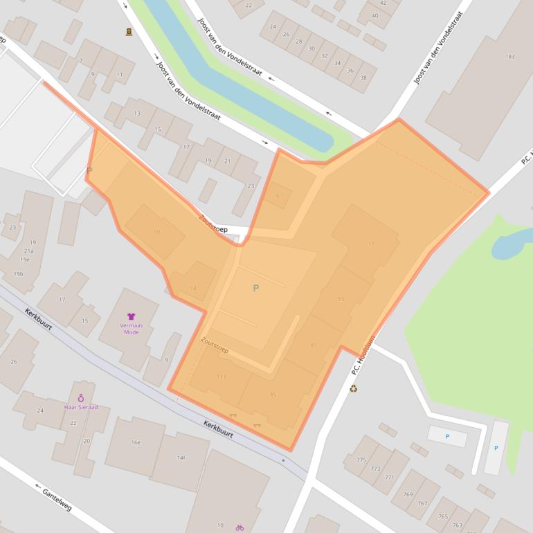 Kaart van postcodegebied 3361CG.