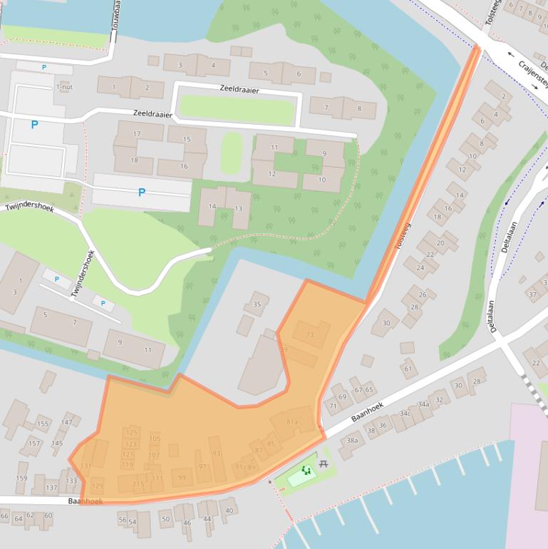 Kaart van postcodegebied 3361GB.