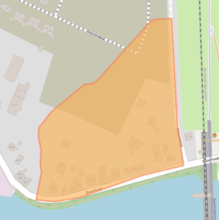 Kaart van postcodegebied 3361GG.