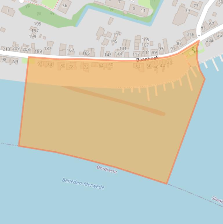 Kaart van postcodegebied 3361GL.