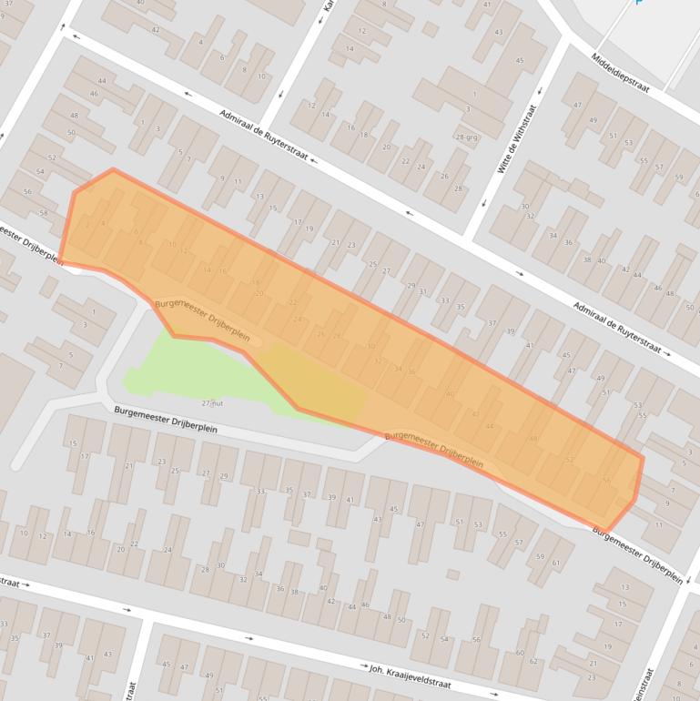 Kaart van postcodegebied 3361VH.