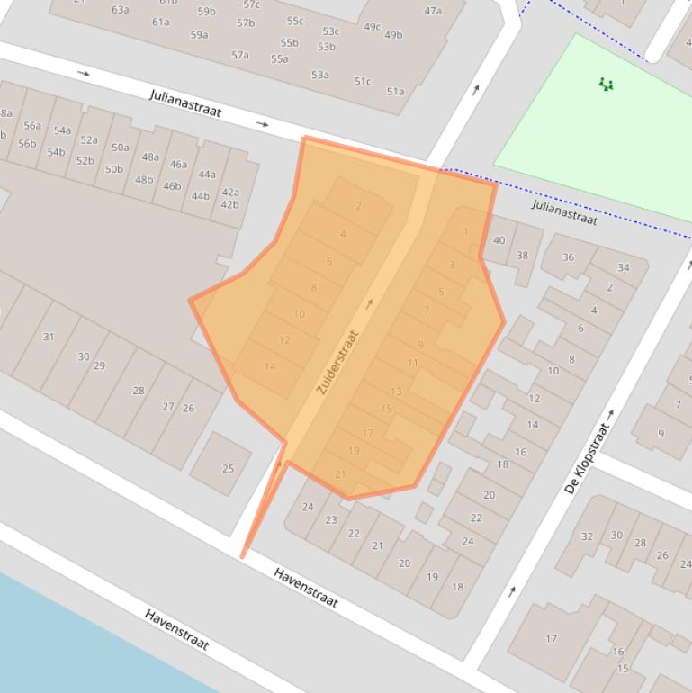 Kaart van postcodegebied 3361XW.