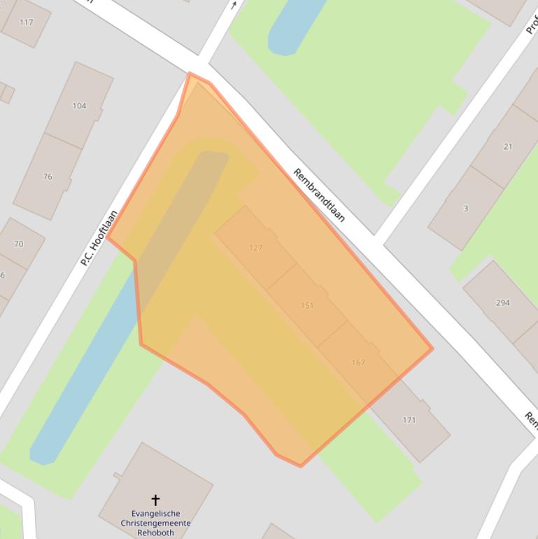 Kaart van postcodegebied 3362AE.