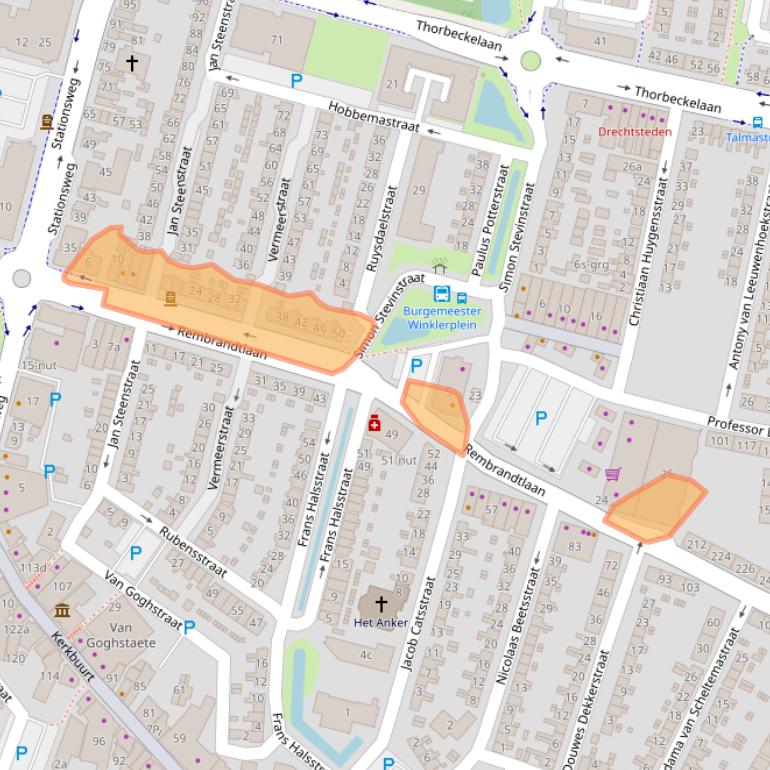 Kaart van postcodegebied 3362AH.