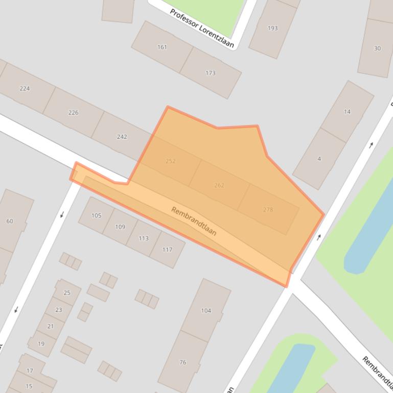 Kaart van postcodegebied 3362AK.