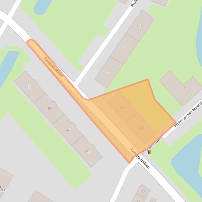 Kaart van postcodegebied 3362AL.