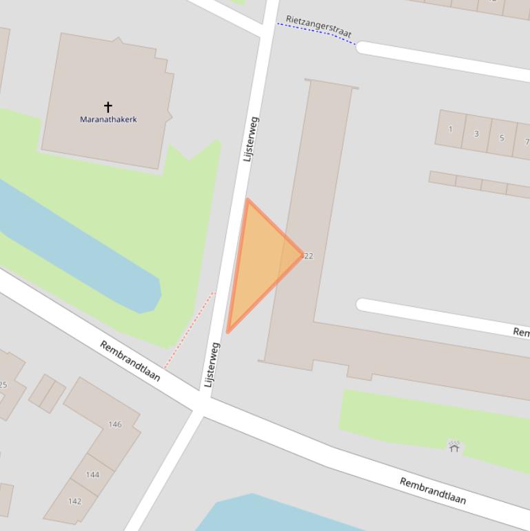 Kaart van postcodegebied 3362AP.